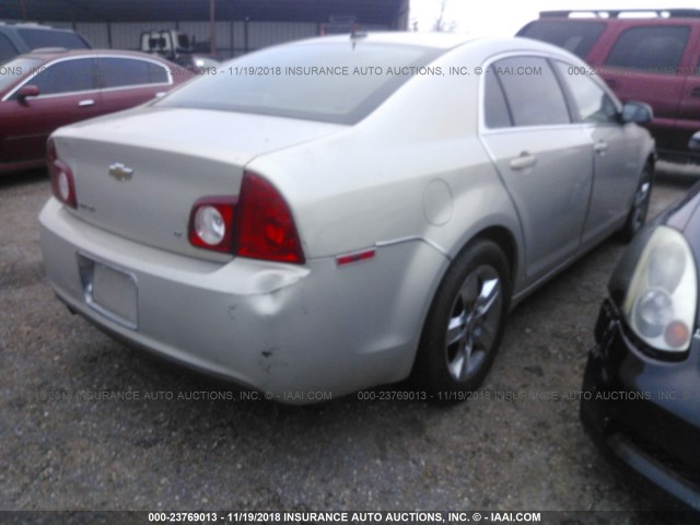 1G1ZH57B89F255356 - 2009 CHEVROLET MALIBU 1LT GOLD photo 4