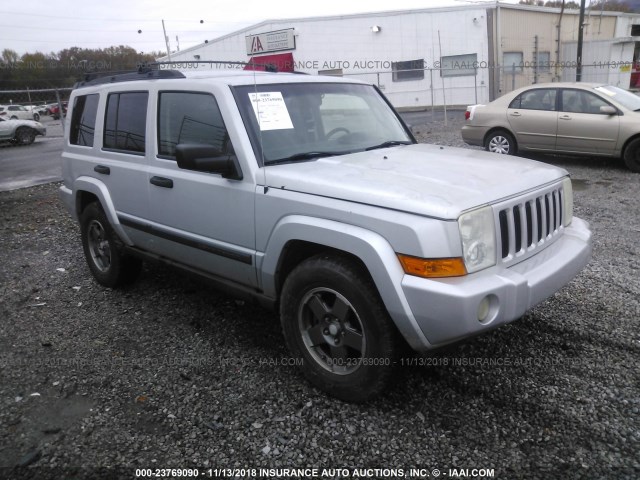 1J8HH48KX6C144700 - 2006 JEEP COMMANDER SILVER photo 1
