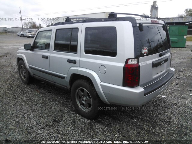 1J8HH48KX6C144700 - 2006 JEEP COMMANDER SILVER photo 3