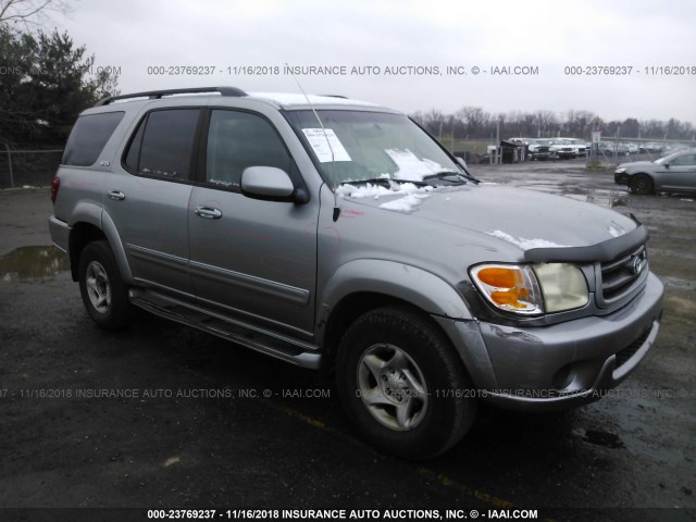 5TDBT44A42S065038 - 2002 TOYOTA SEQUOIA SR5 SILVER photo 1