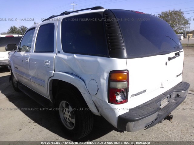 1GNEC13Z13J339563 - 2003 CHEVROLET TAHOE C1500 WHITE photo 3