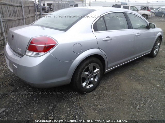 1G8ZS57B59F108950 - 2009 SATURN AURA XE SILVER photo 4