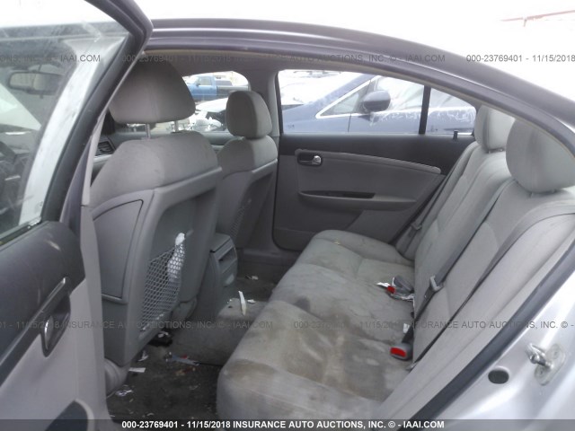 1G8ZS57B59F108950 - 2009 SATURN AURA XE SILVER photo 8