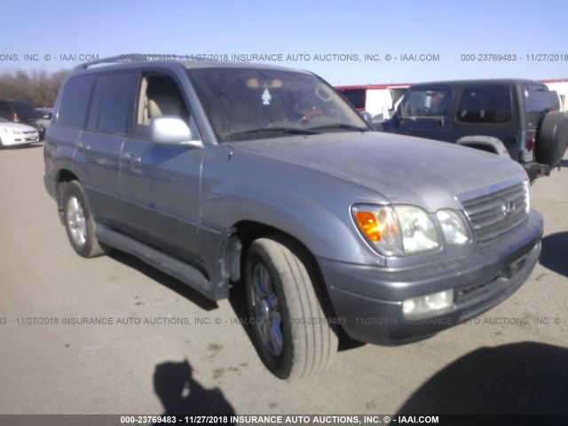 JTJHT00W233528668 - 2003 LEXUS LX 470 SILVER photo 1