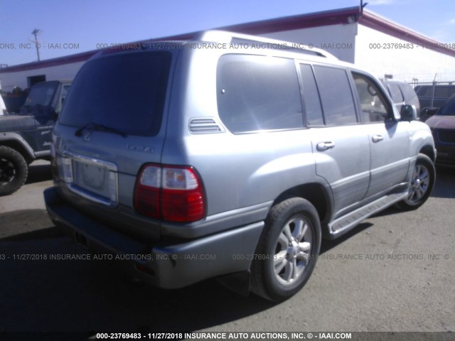 JTJHT00W233528668 - 2003 LEXUS LX 470 SILVER photo 4