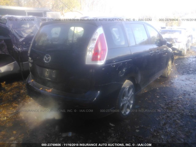 JM1CR2WL8A0370257 - 2010 MAZDA 5 BLACK photo 4