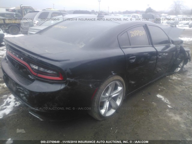 2C3CDXCT0HH559107 - 2017 DODGE CHARGER R/T BLACK photo 4