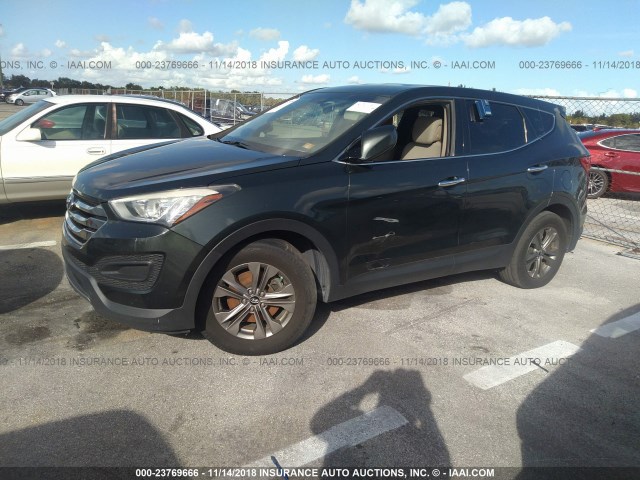 5XYZTDLB5DG053294 - 2013 HYUNDAI SANTA FE SPORT  GRAY photo 2