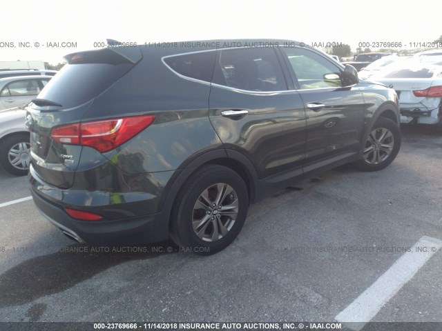 5XYZTDLB5DG053294 - 2013 HYUNDAI SANTA FE SPORT  GRAY photo 4