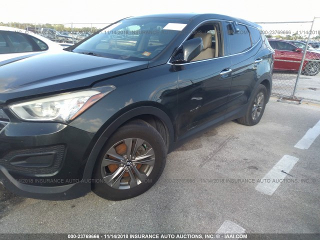 5XYZTDLB5DG053294 - 2013 HYUNDAI SANTA FE SPORT  GRAY photo 6