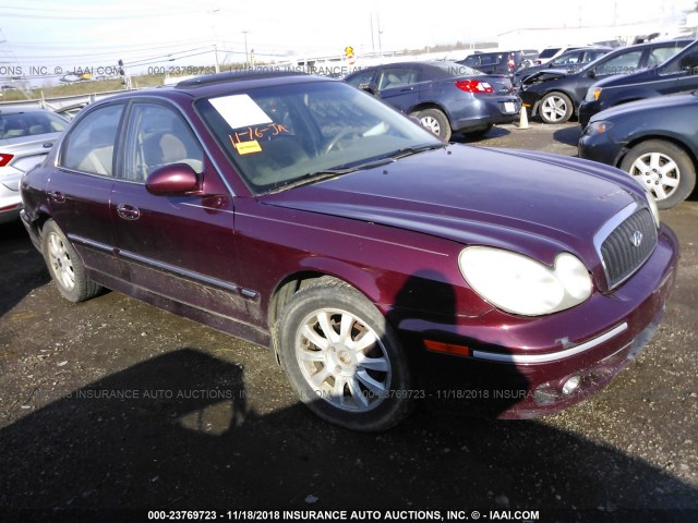 KMHWF35H23A764712 - 2003 HYUNDAI SONATA GLS/LX MAROON photo 1