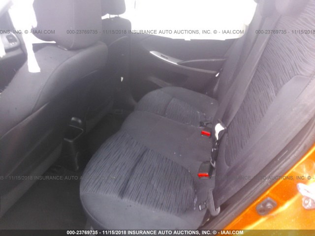 KMHCT5AE7HU305541 - 2017 HYUNDAI ACCENT SE ORANGE photo 8