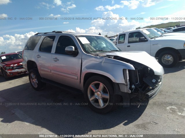 1GNSCBE06ER147759 - 2014 CHEVROLET TAHOE C1500 LT SILVER photo 1