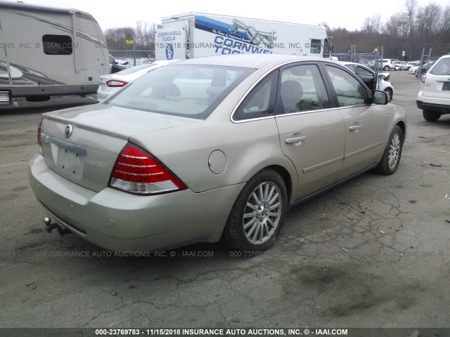 1MEFM42125G623354 - 2005 MERCURY MONTEGO PREMIER TAN photo 4