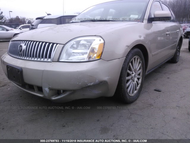 1MEFM42125G623354 - 2005 MERCURY MONTEGO PREMIER TAN photo 6