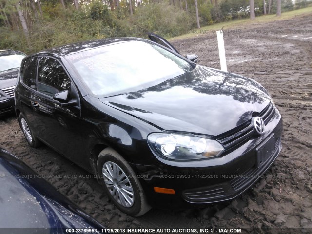 WVWBB7AJ1CW342139 - 2012 VOLKSWAGEN GOLF 黑色 照片 1