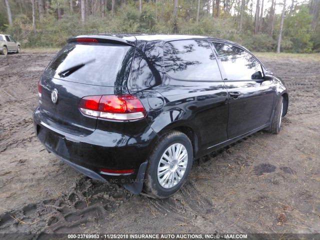 WVWBB7AJ1CW342139 - 2012 VOLKSWAGEN GOLF 黑色 照片 4