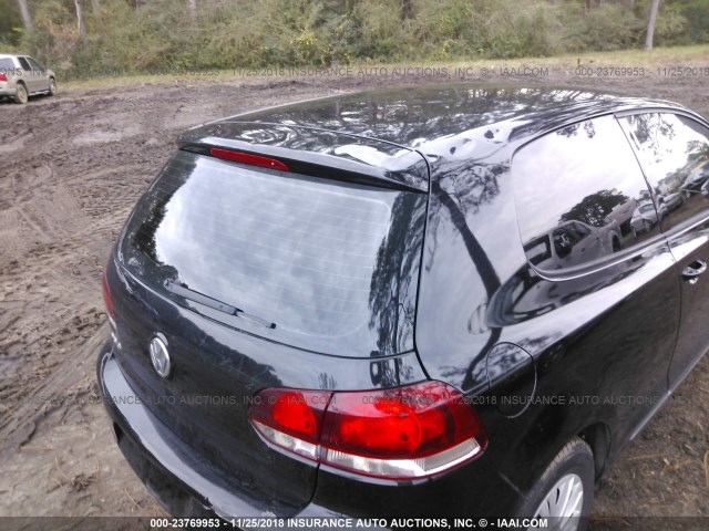 WVWBB7AJ1CW342139 - 2012 VOLKSWAGEN GOLF 黑色 照片 6