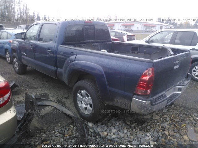 5TEKU72N36Z163331 - 2006 TOYOTA TACOMA DBL CAB PRERUNNER LNG BED BLUE photo 3