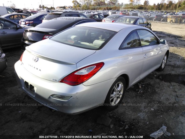 4T1CE30P87U753982 - 2007 TOYOTA CAMRY SOLARA SE/SLE ვერცხლისფერი ფოტო 4