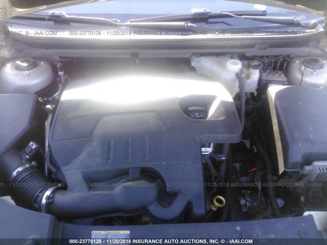 1G1ZB5EBXAF153081 - 2010 CHEVROLET MALIBU LS BEIGE photo 10