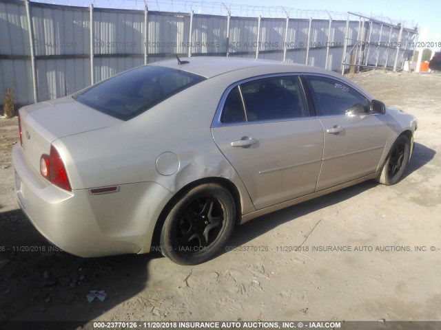 1G1ZB5EBXAF153081 - 2010 CHEVROLET MALIBU LS BEIGE photo 4