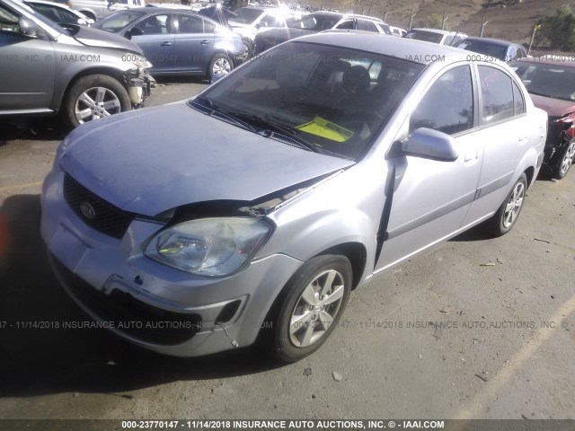 KNADE223096549050 - 2009 KIA RIO LX/SX GRAY photo 2