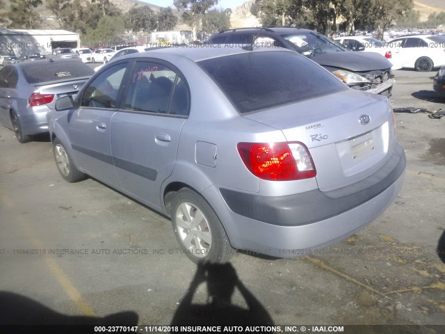 KNADE223096549050 - 2009 KIA RIO LX/SX GRAY photo 3