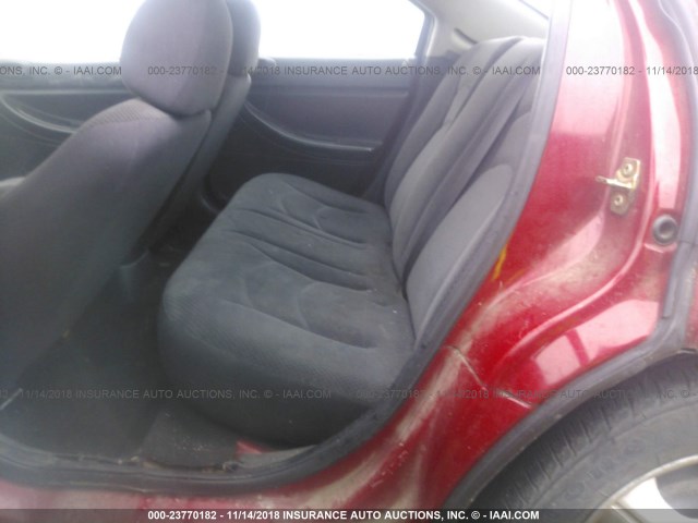 1B3EL46XX5N693423 - 2005 DODGE STRATUS SXT RED photo 8