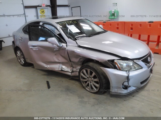 JTHCK262385026293 - 2008 LEXUS IS 250 SILVER photo 1