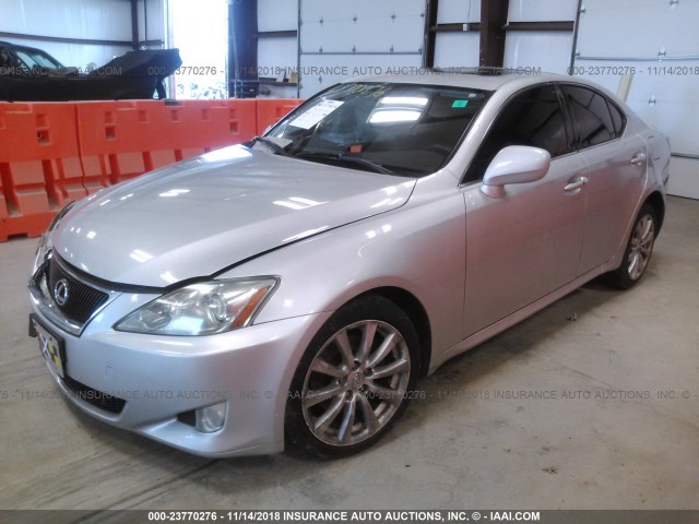 JTHCK262385026293 - 2008 LEXUS IS 250 SILVER photo 2