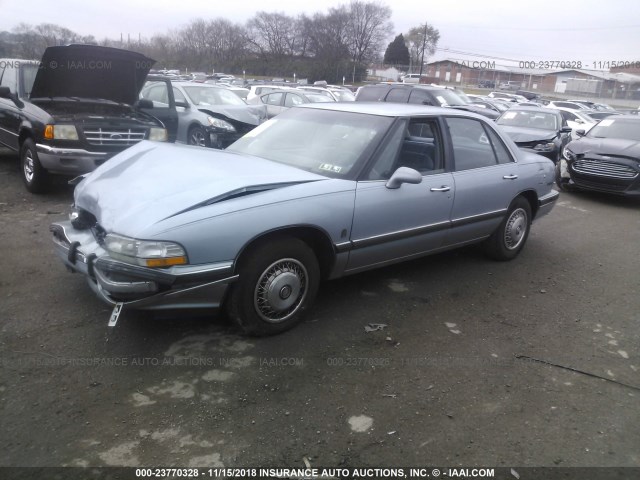 1G4HP52L5RH499827 - 1994 BUICK LESABRE CUSTOM BLUE photo 2