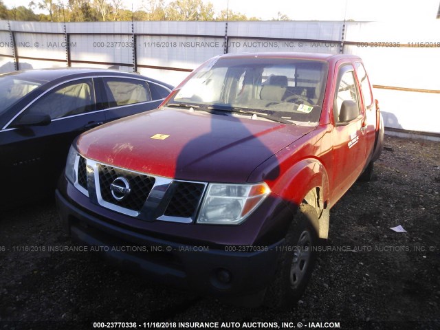 1N6BD06T77C422061 - 2007 NISSAN FRONTIER KING CAB XE MAROON photo 2