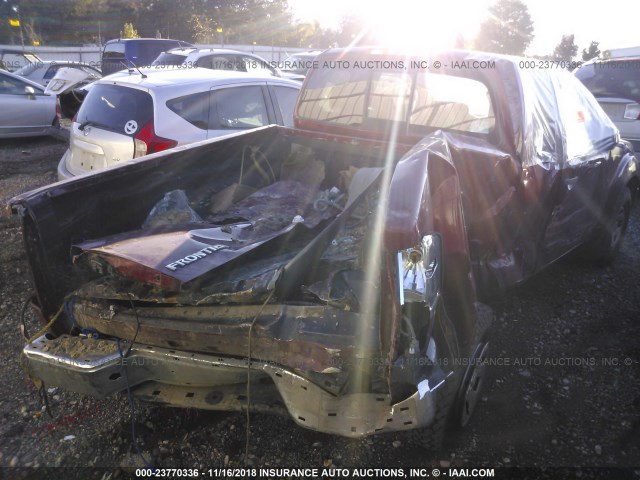 1N6BD06T77C422061 - 2007 NISSAN FRONTIER KING CAB XE MAROON photo 4