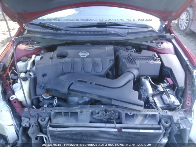 1N4AL24E18C105479 - 2008 NISSAN ALTIMA 2.5S RED photo 10