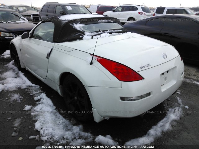 JN1BZ36A78M850795 - 2008 NISSAN 350Z ROADSTER WHITE photo 3