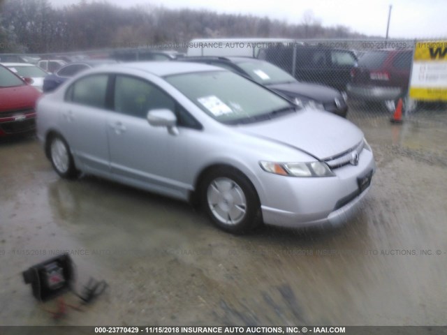 JHMFA36216S013191 - 2006 HONDA CIVIC HYBRID GRAY photo 1