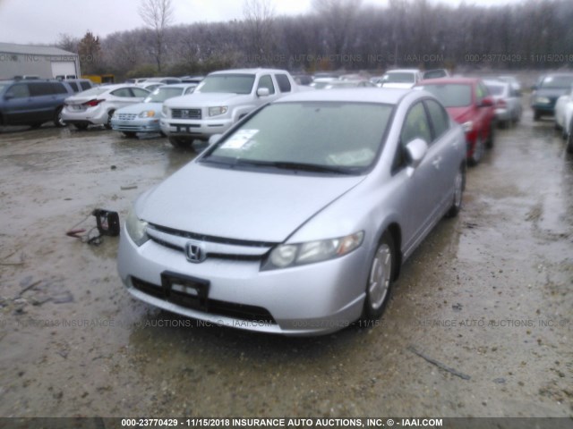 JHMFA36216S013191 - 2006 HONDA CIVIC HYBRID GRAY photo 6