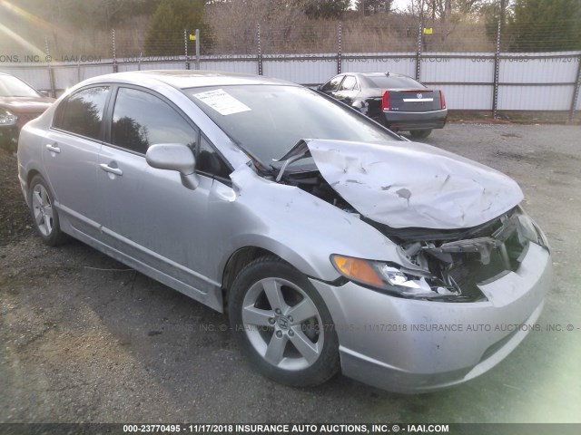 1HGFA16988L025663 - 2008 HONDA CIVIC EXL SILVER photo 1