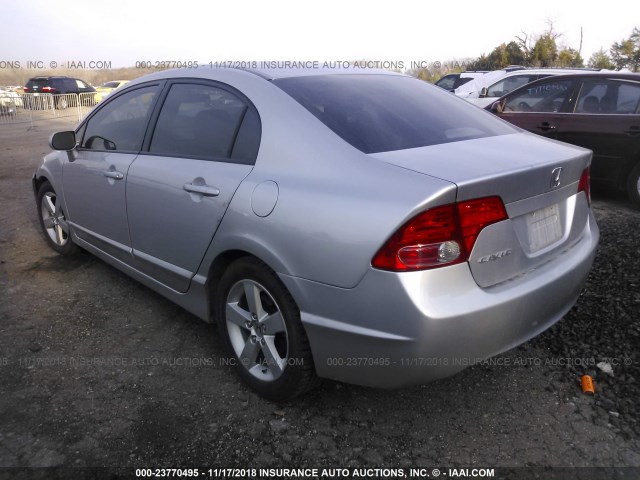 1HGFA16988L025663 - 2008 HONDA CIVIC EXL SILVER photo 3