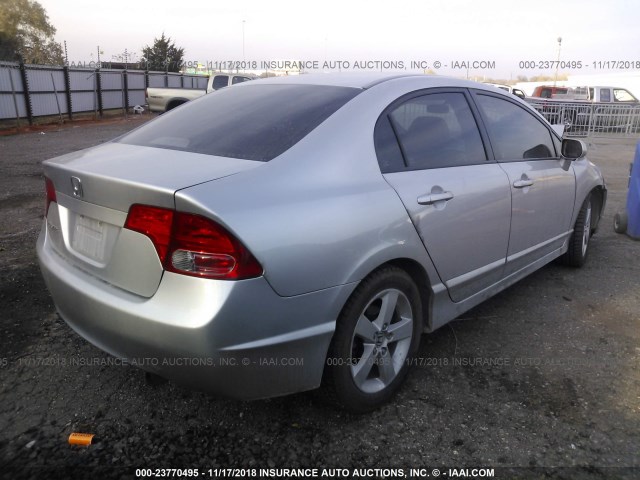 1HGFA16988L025663 - 2008 HONDA CIVIC EXL SILVER photo 4