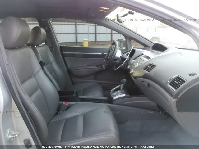 1HGFA16988L025663 - 2008 HONDA CIVIC EXL SILVER photo 5