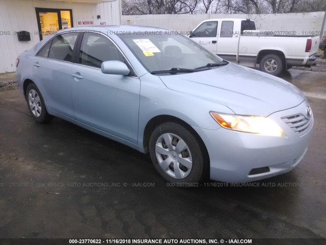 4T1BE46K08U749956 - 2008 TOYOTA CAMRY CE/LE/XLE/SE BLUE photo 1