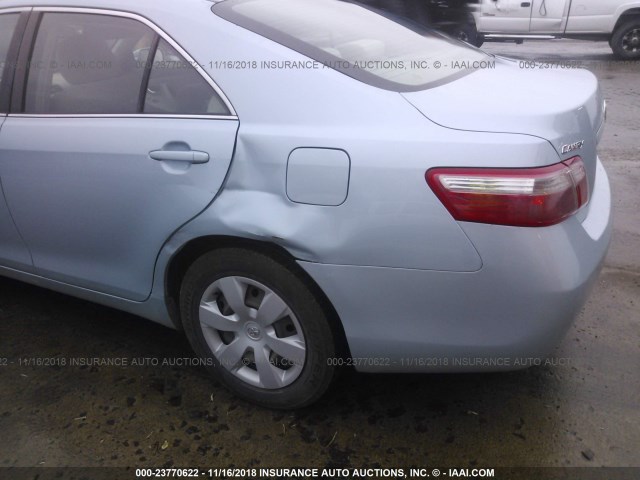 4T1BE46K08U749956 - 2008 TOYOTA CAMRY CE/LE/XLE/SE BLUE photo 6