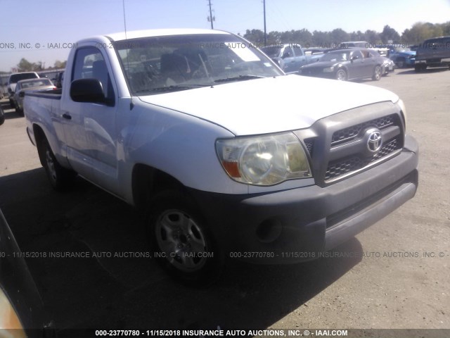 5TFNX4CN6BX007285 - 2011 TOYOTA TACOMA WHITE photo 1