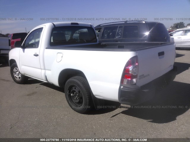 5TFNX4CN6BX007285 - 2011 TOYOTA TACOMA WHITE photo 3