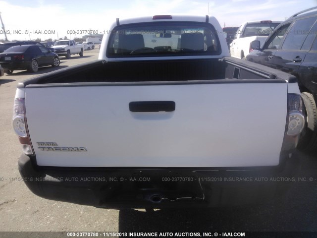 5TFNX4CN6BX007285 - 2011 TOYOTA TACOMA WHITE photo 6