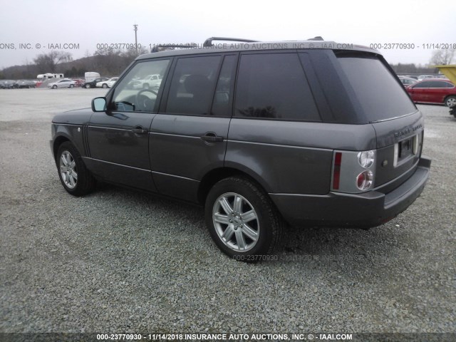 SALME15496A237912 - 2006 LAND ROVER RANGE ROVER HSE GRAY photo 3