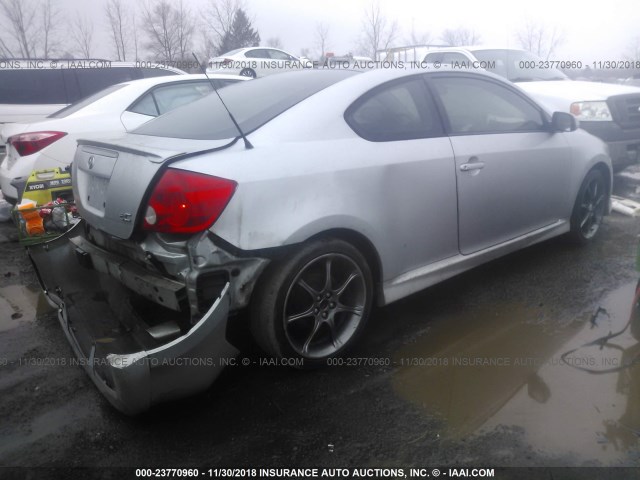 JTKDE177950008545 - 2005 TOYOTA SCION TC 银色 照片 4