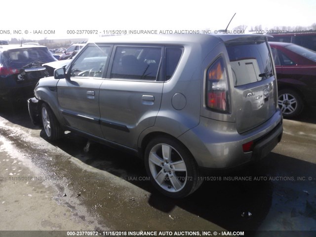 KNDJT2A24A7076692 - 2010 KIA SOUL +/!/SPORT GRAY photo 3